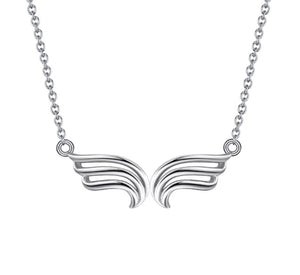 Deluxe 925 Guardian Angel Necklace - Rhodium Over Sterling Silver