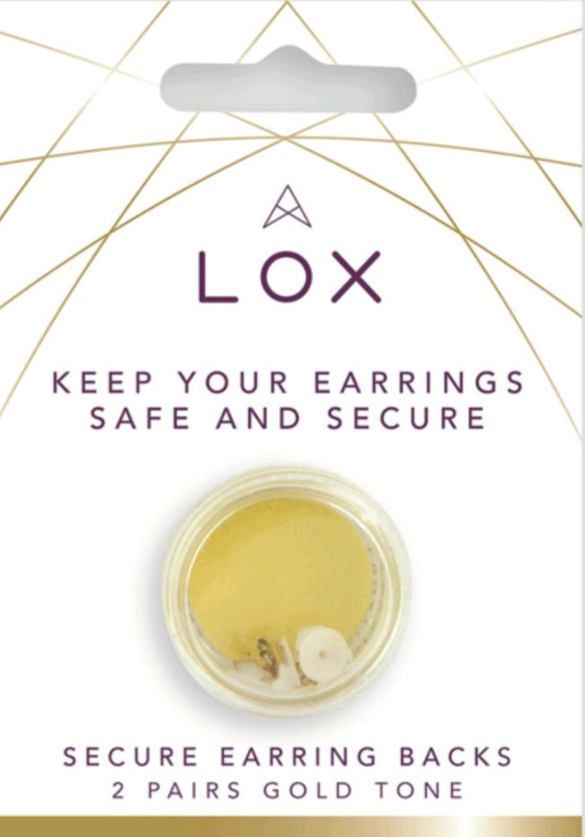 Gold Tone LOX Hypoallergenic Secure Earrings Backs – Ritzy Royale