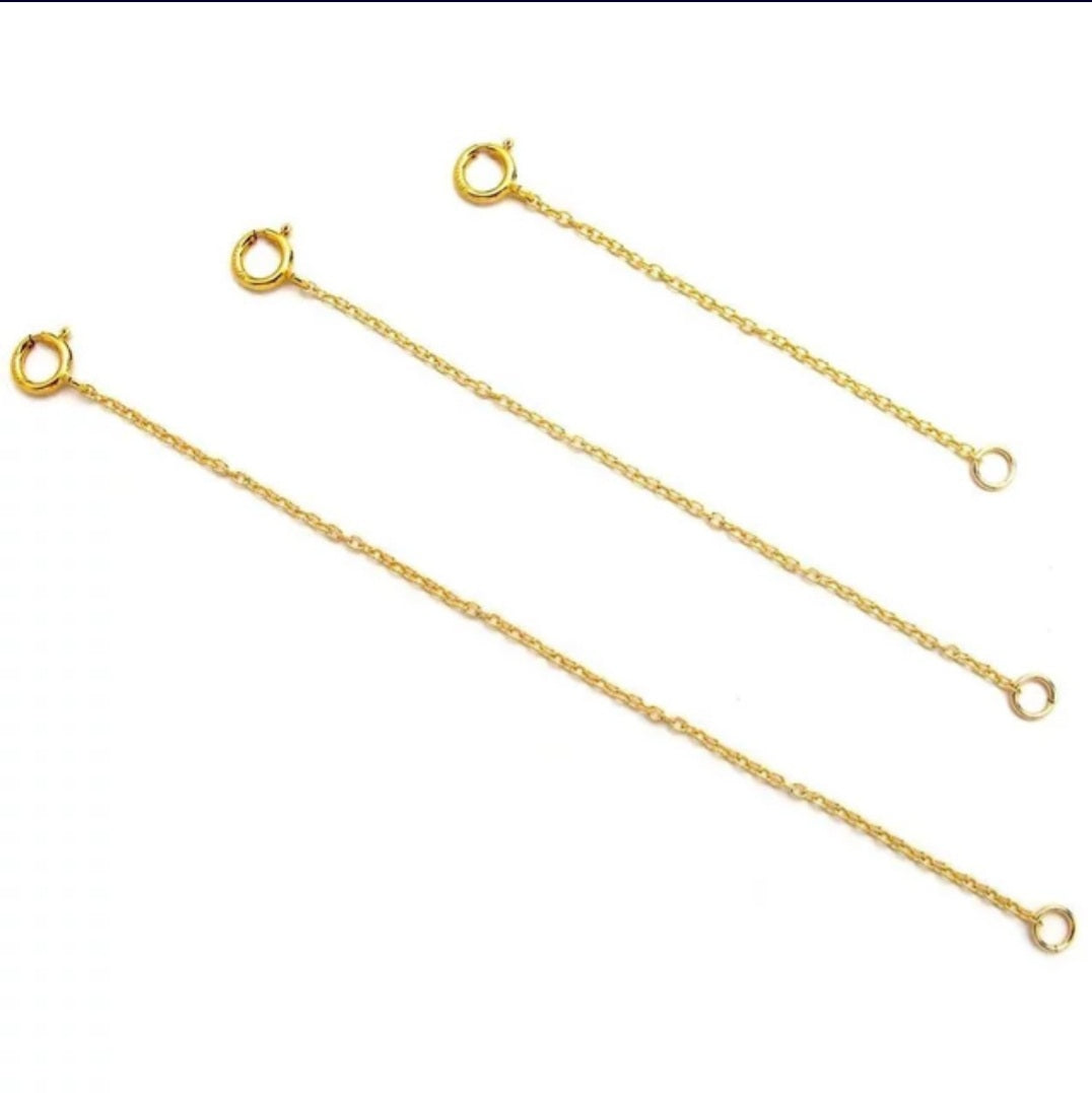 Deluxe 925 Extender Chain - Gold Over Sterling Silver