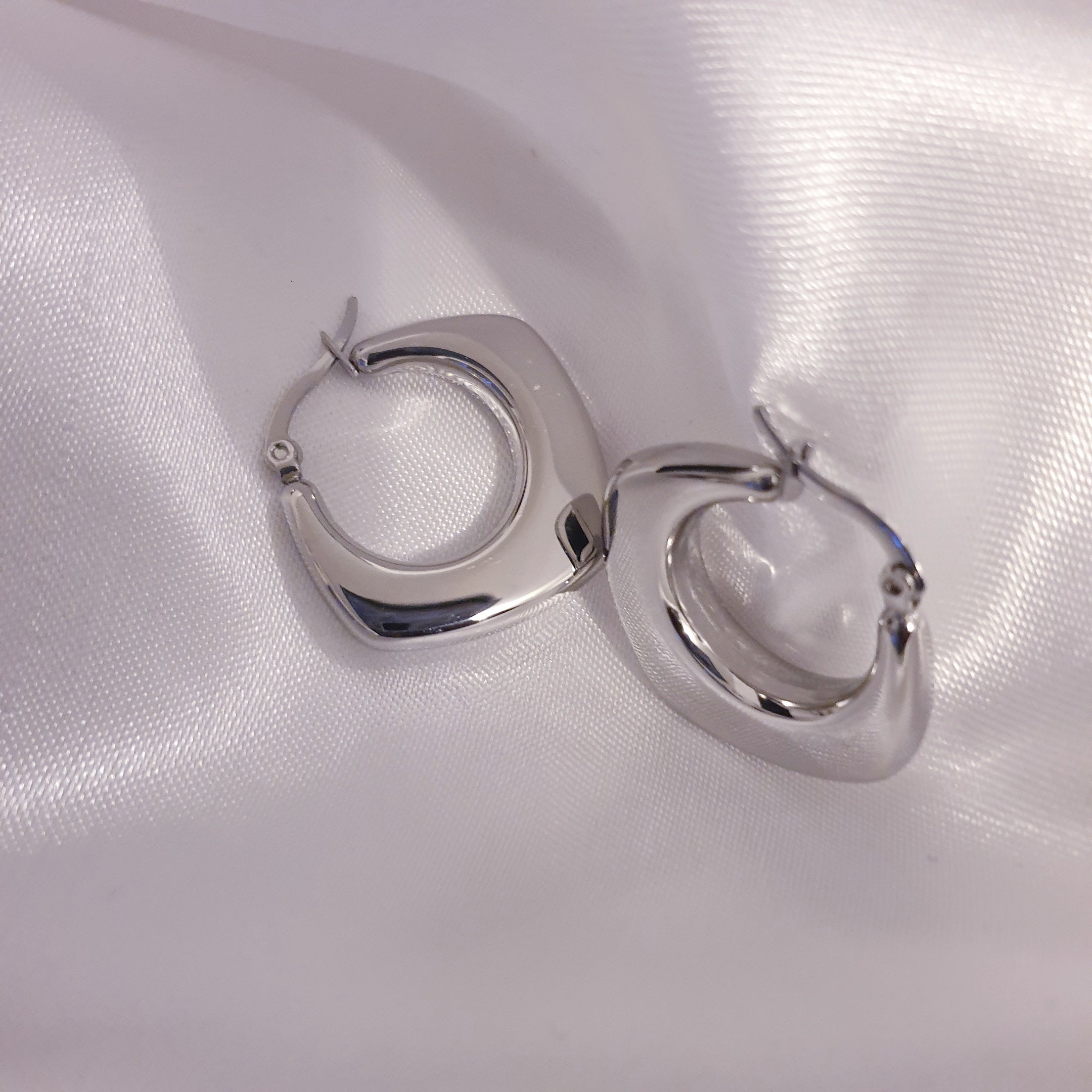 Florida Hoop Earrings - Solid Stainless Steel